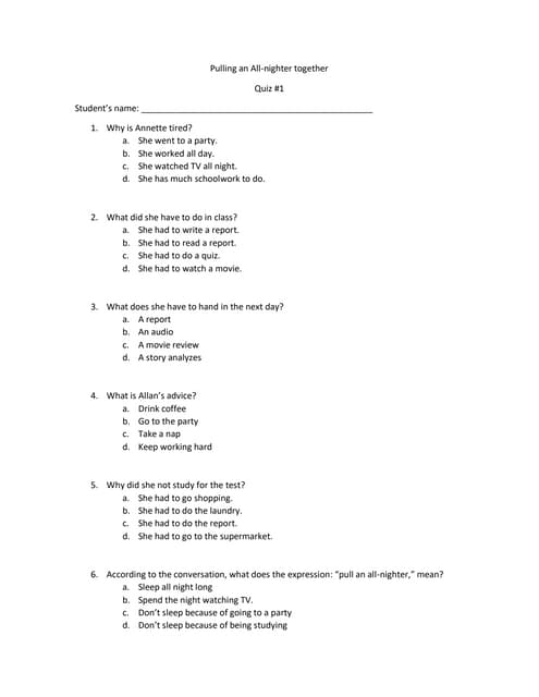 Quiz #1