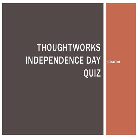 India Independence Day Quiz | PPTX