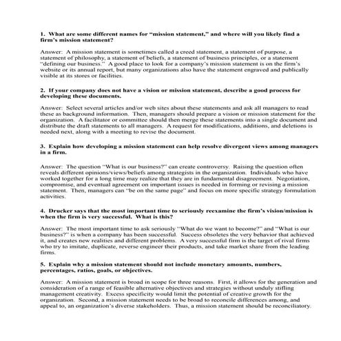 Quiz 5QUIZ strategic management concepts &cases 11th edition by Fred R. David...