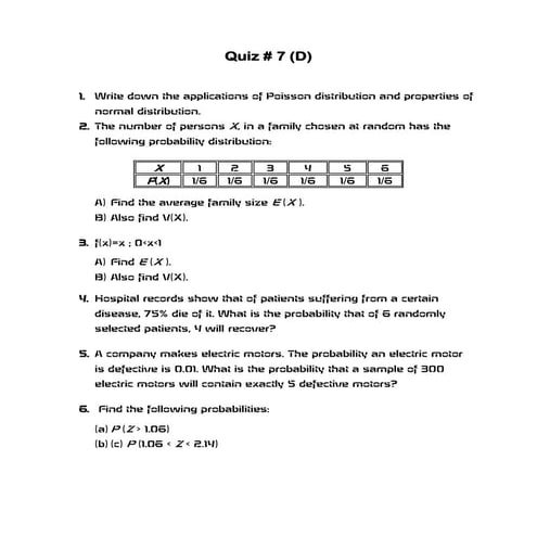 Exam Questions on Basic Statistics | DOCX