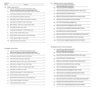 Quiz 7 adverbios de frecuencia