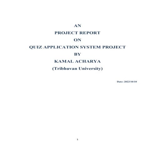 Quiz application system project report..pdf