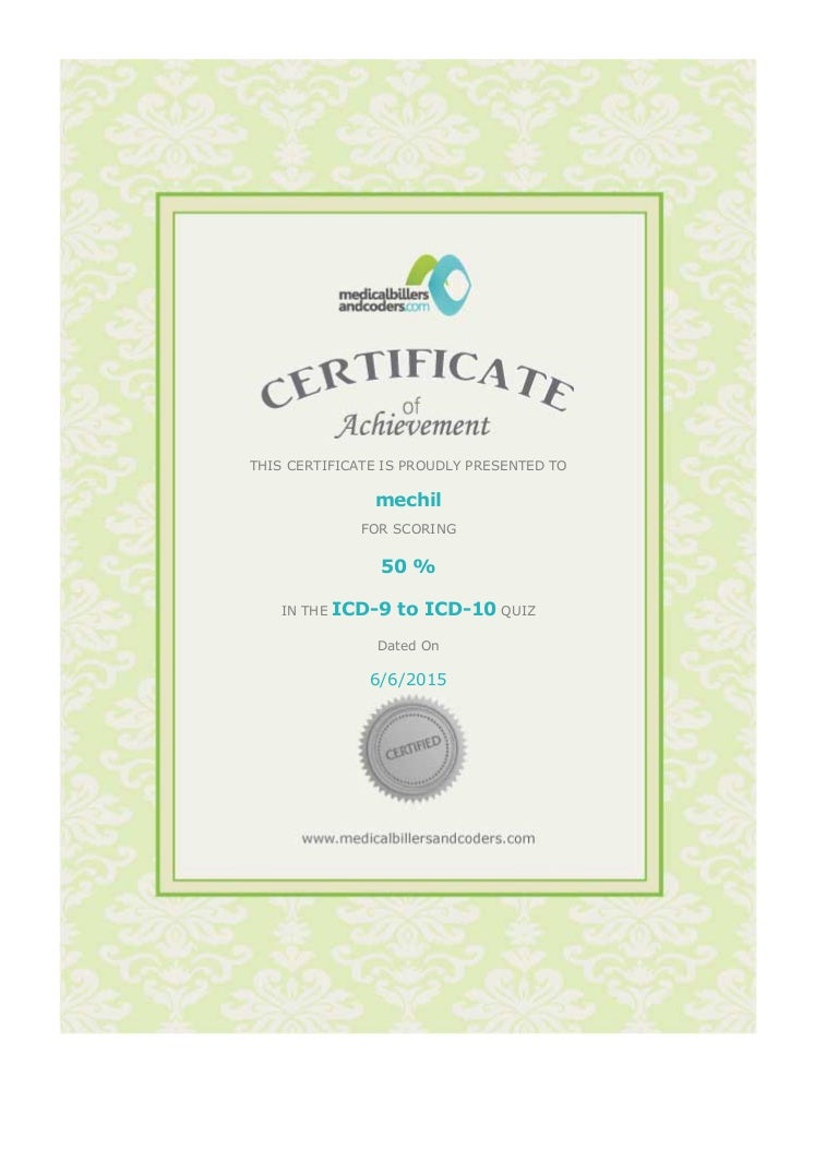 Quiz Certificate