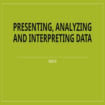 QUIZ DAta presentation, analysis and interpretation | PPTX