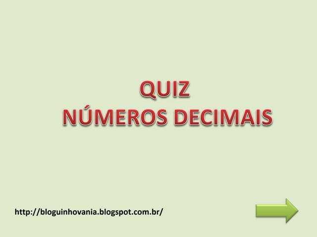 Quiz decimal