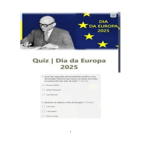 Quiz | Dia da Europa 2025  (comemoração)
