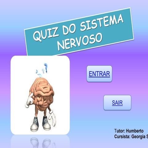 Quiz do sistema nervoso