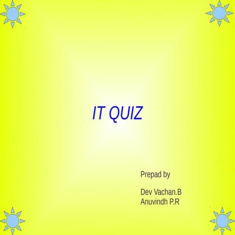 ഐ.ടി ക്വിസ്