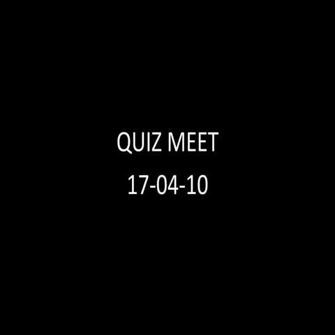 Quiz meet
