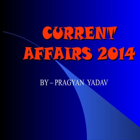 CURRENT AFFAIRS QUIZ