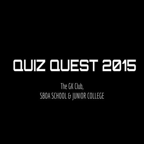Quiz Quest Prelims with Answers