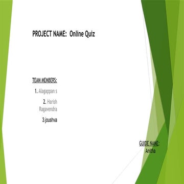 online xampp quiz project final report for the completion of the degree bca