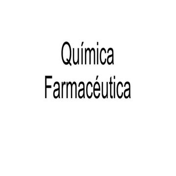 Química farmacéutica