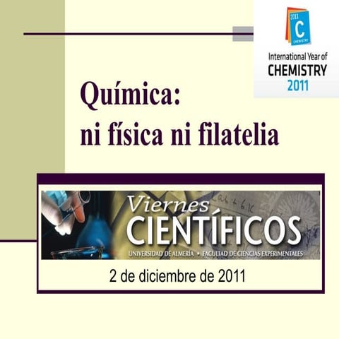 Química: ni física ni filatelia. Las matemáticas de la Química