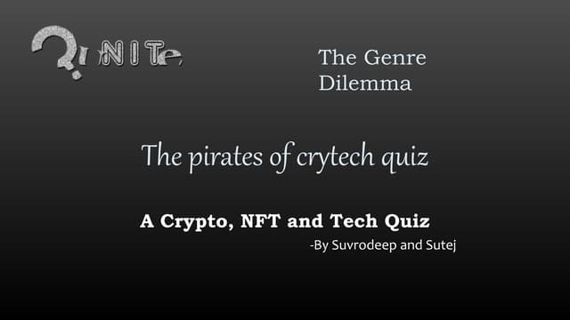 Tech, crypto and NFT quiz (The Pirates of CryTech Quiz) 