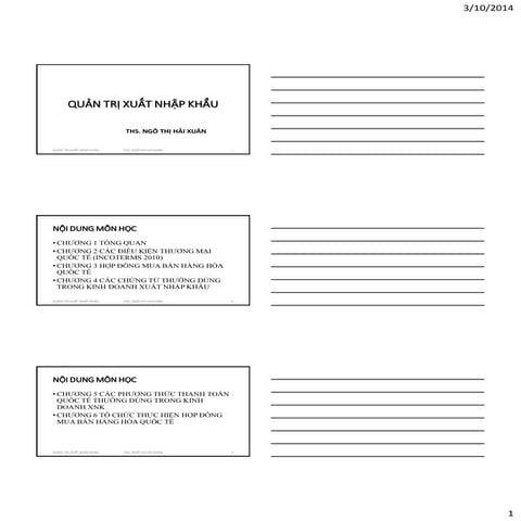 Quản trị xuất nhập khẩu 