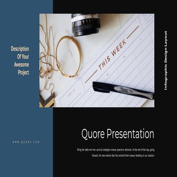 Quore Presentation : Dark Color Theme