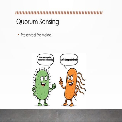 Understanding Quorum Sensing: The Chemical Language of Bacterial Communities....