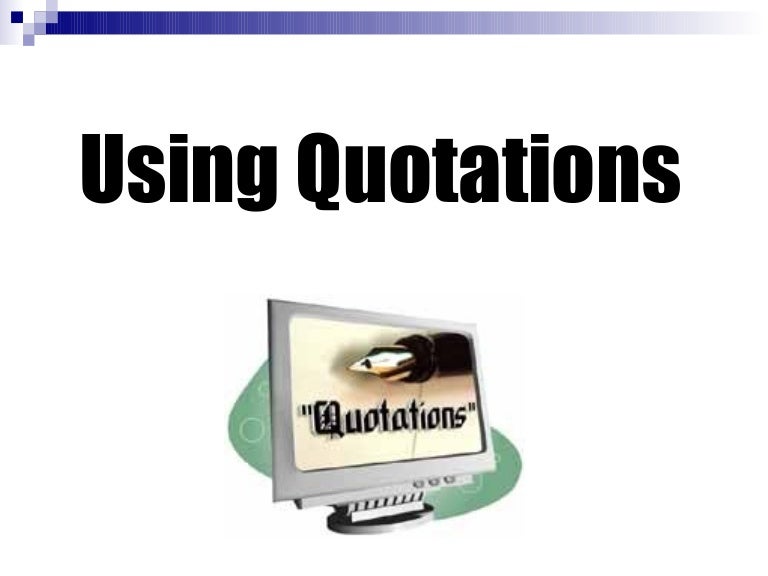 Quotations