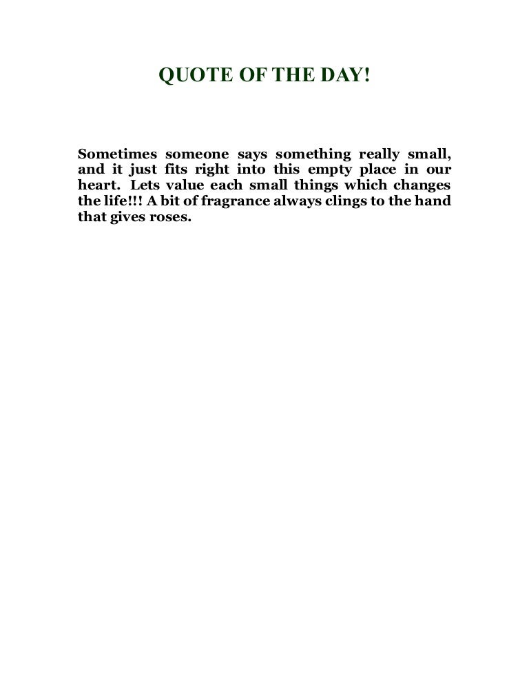 Quote of the day