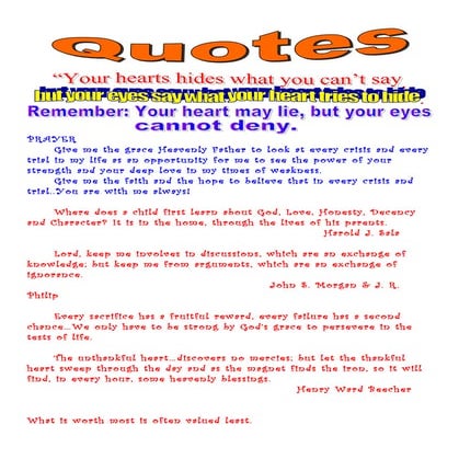 Famous Quotes from Famous Quotation Masters