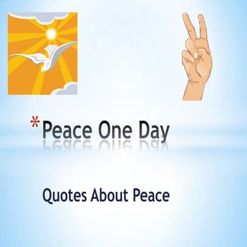 Quotes about peace | PPTX