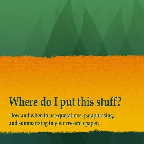 Quotes paraphrases summaries