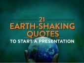 21 Earth-Shaking Quotes To Start A ...