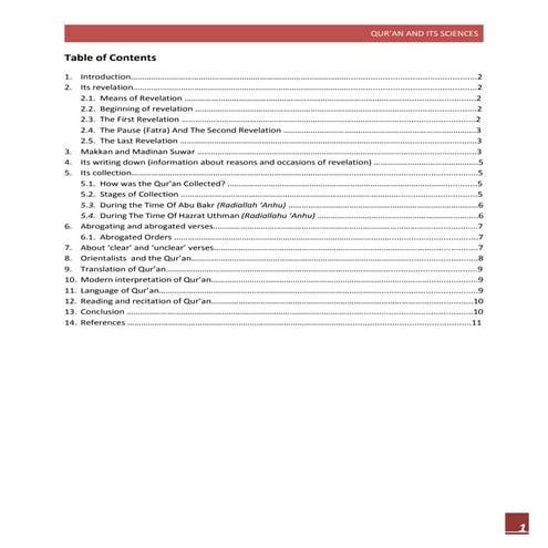 Quran And Its Sciences Docx Docx