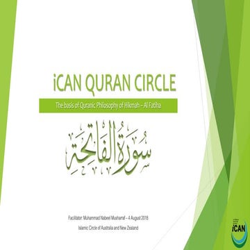 iCAN Quran Circle - Surah Fatiha