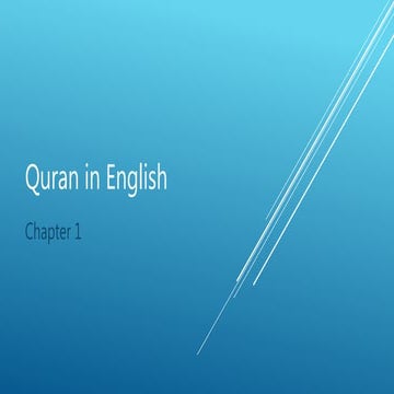 Quran in english chapter 1