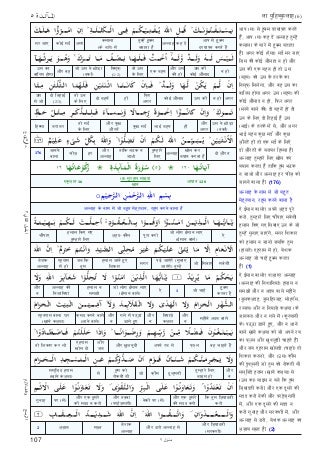 Quran Surah 5 ﴾المائدة﴿ Al-Ma'ida (अल-माइदा) Hindi Translation (हिंदी अनुवाद) | Word to Word (शब्द दर शब्द) | PDF