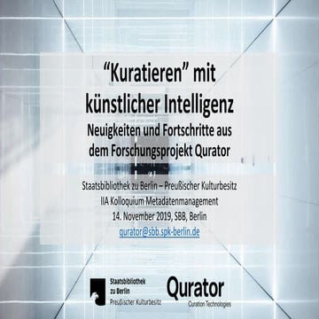 Kuratieren mit künstlicher Intelligenz