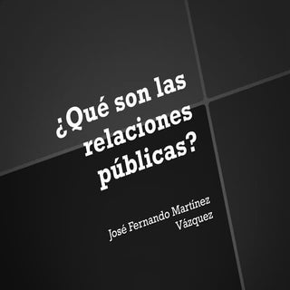 Qué son las relaciones públicas
