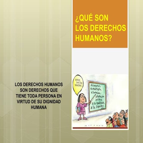 Qué son los derechos humanos. GUSTAVO BAEZ TR
