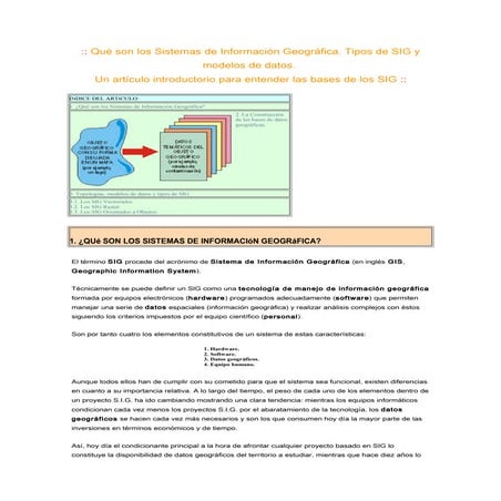 Qué son los sistemas de información geográfica