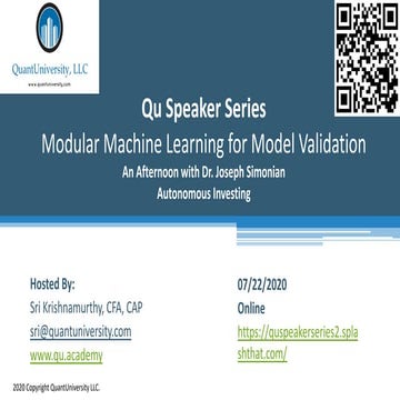 Modular Machine Learning for Model Validation | PPT