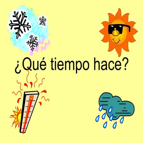 Qué tiempo hace hoy practica oral ppt