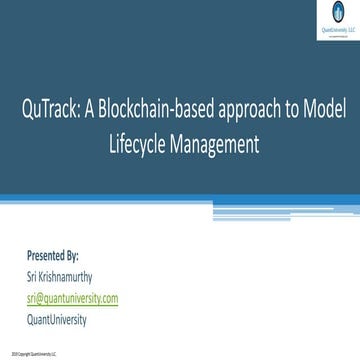 QuTrack: Model Life Cycle Management for AI and ML models using a Blockchain ...
