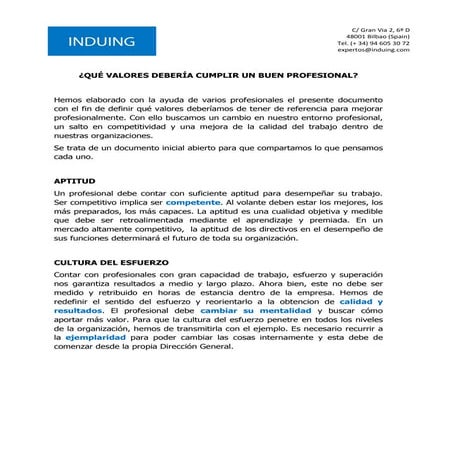 ¿Qué valores debe tener un buen profesional?