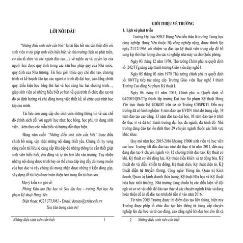 quy chế trường đại học sư phạm kĩ thuật Hưng Yên
