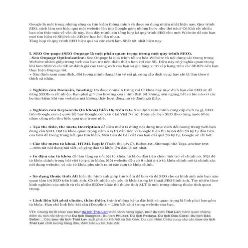 Quy trình seo hiệu quả