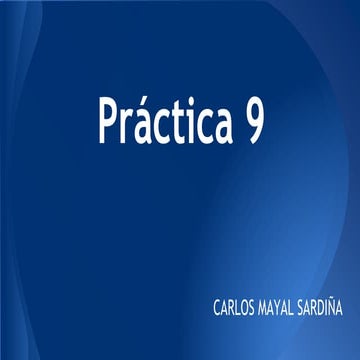 Práctica 9