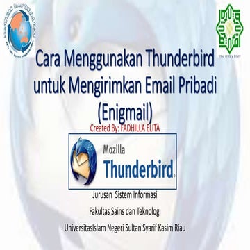 Cara menggunakan thunderbird untuk mengirimkan pesan pribadi