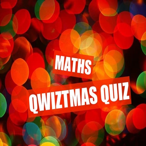 Qwiztmas Quiz  - ppt.