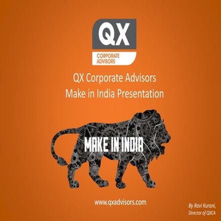 QXCA Make in India Presentation
