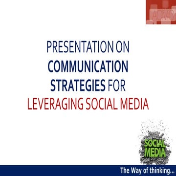Communication Strategies for Leveraging Social Media | PPTX