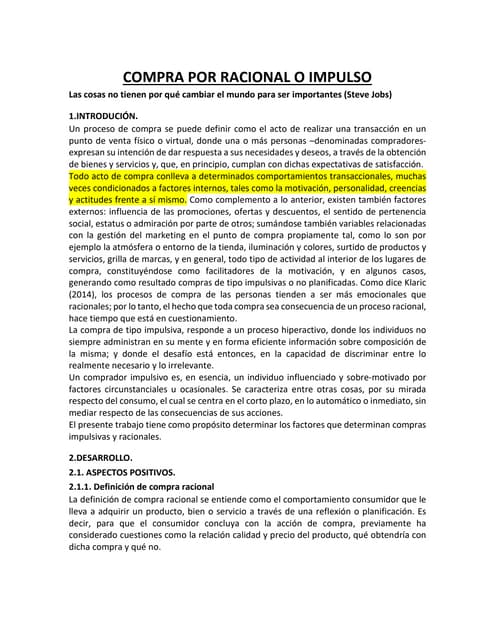 Modelos generales en el comportamiento del consumidor | PPT