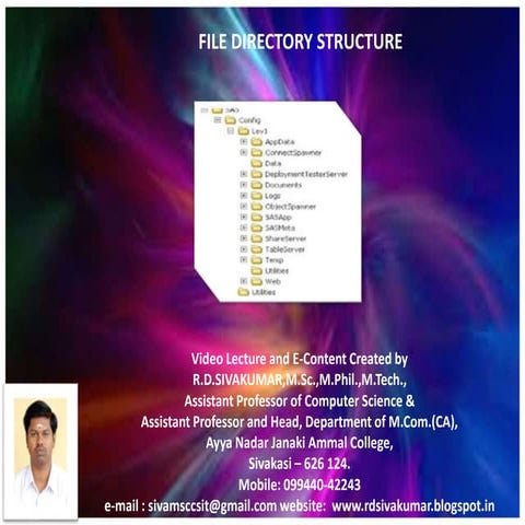 File Directory Structure-R.D.Sivakumar | PPT