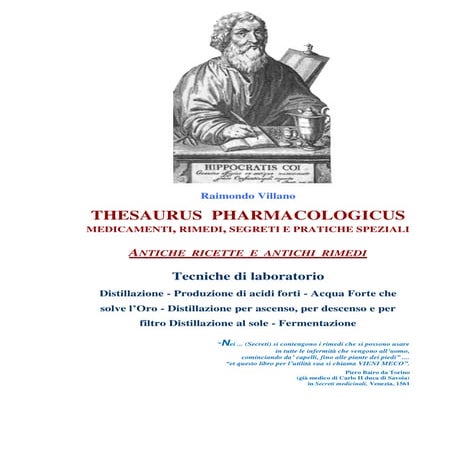 R. Villano - THESAURUS, Tecniche di laboratorio